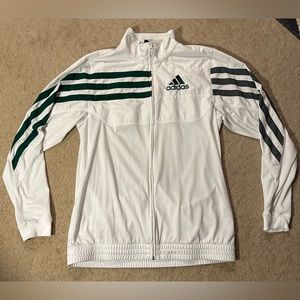 Adidas Climalite Windbreaker - White, Green & Gray